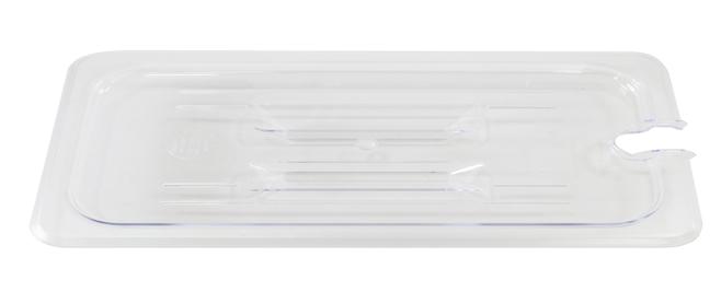 Polycarbonate Clear Slotted Cover for 1/9 size Food Pans